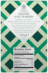 Maldon Salt, Sea Salt Flakes, 8.5 oz (240 g), Kosher, Natural, Handcrafted, Gourmet, Pyramid Crystals