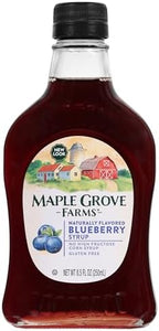 Maple Grove Farms Flavored Syrups, Blueberry, 8.5 Ounce