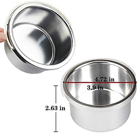 FIGHTART wax pot replacement for wax warmer liner aluminum inner pot tin container 14oz hair removal remover waxing