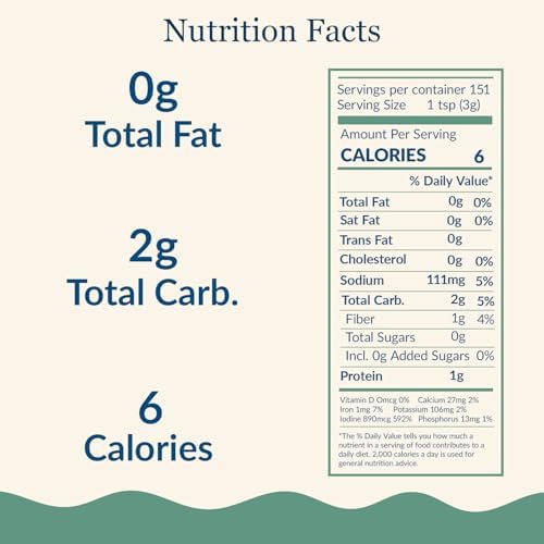 Maine Coast Sea Vegetables Irish Moss Flakes (Chondrus Crispus) | Organic Irish Moss for Cooking & Brewing | Dried Seaweed | Vegan Gelatin Alternative | Dried Irish Moss Flakes | 1 Lb Resealable Bag