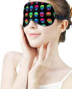 Novelty Printed Sleep Mask Eye Cover Compatible with Cool Skulls Soft Blindfold Elastic Strap Night Eyeshade Travel Nap for Women Men