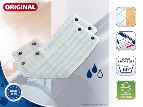 Leifheit Mop Cover, White, Set of 2