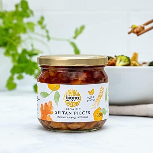 Biona Organic - Seitan Pieces (in Soya Sauce & Ginger) - 350g