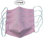 LOFBAZ 3 Pack Kids Cotton Cloth Face Coverings Washable Reusable with Filter Pockets