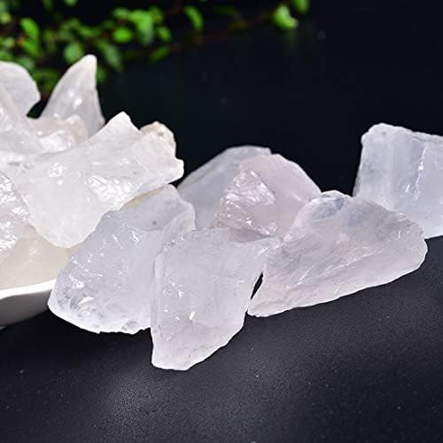Clear Quartz Raw Crystals, Large 1.25-2.0" Healing Crystals Natural Rough Stones Crystal for Tumbling, Cabbing, Fountain Rocks, Decoration, Polishing, Wire Wrapping, Wicca & Reiki