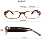 VisionGlobal 1 Pair Reading Glasses with Spring Hinge, Blue Light Blocking Glasses for Women/Men (Tortoise,+2.00 Magnification)