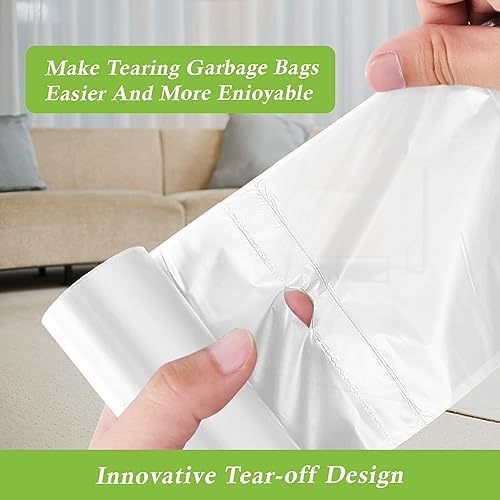 5 Gallon 180 Counts (fit 4.5-5.3 Gal) Small Strong Trash Bags Garbage Bags by RayPard, 18-20 Liter trash Bin Liners for Home Office Kitchen Bathroom Bedroom, 5 Gallon Bucket Liner, Clear