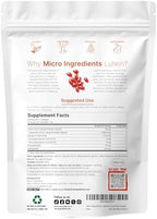 Micro Ingredients Lutein & Zeaxanthin 40mg Softgels, 240 Count, with Astaxanthin, Omega-3s, & Phospholipids | Eye + Vision Health Vitamins | Third Party Tested, Non-GMO, Gluten Free