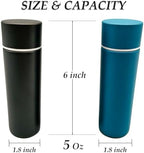 Pocket Spittoon, Hand Grip for Spitting, 5 Oz Portable Spit Cup for Chewing Tobacco - Stainless Steel - Dip Spitting - Wide Mouth - Spill Resistant Spitter