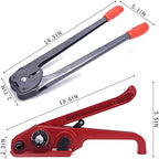 All-in-One Banding Strapping Kit with Poly Strapping Tensioner, 3200" PP Band, 100 Metal Seals, and Sealer Tools
