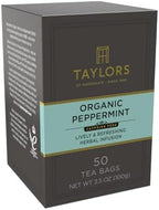 Taylors of Harrogate Organic Peppermint, Herbal Tea, Pillow Tea Bags, 50 Count (Pack of 6), Clean, Pure and Refreshing, Caffeine-Free, Enjoy Hot or Iced, 300 Teabags Total