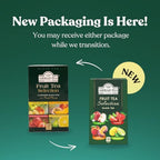 Ahmad Tea Herbal Tea, Fruit Selection, 4 Teas Apple Refresh, Peach and Passion Fruit, Srawberry Sensation, and Lemon and Lime Twist Teabags, 20 ct - Caffeinated and Sugar-Free