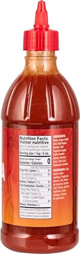 Tonnelli Sriracha Hot Chili Sauce, 16 oz | Sriracha Hot Sauce | Bold & Spicy Flavor | Kosher for Passover