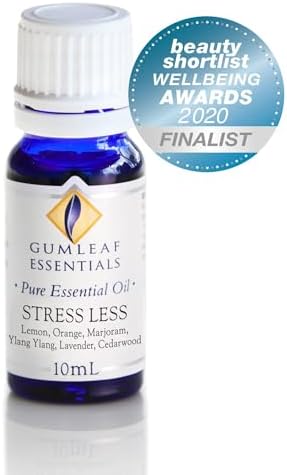 Gumleaf Essentials Stress Less Essential Oil Blend - 10ml, Cruelty Free & Vegan, 100% Pure & Natural