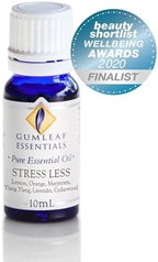 Gumleaf Essentials Stress Less Essential Oil Blend - 10ml, Cruelty Free & Vegan, 100% Pure & Natural