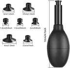 Lens Sucker Kit 8-in-1 with 7 Interchangeable Suction Cups Strong Suction Manual Vacuum Suction Pen Lens Puller for Lens Repair and Cleaning, Watches, and Electronic Components