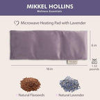 Microwavable Heating Pad with Lavender & Flaxseed, Hot & Cold Therapy, Heat Pad for Back, Neck, Shoulder, Knee, Leg & Menstrual Cramp Relief, Washable Cover, Mini Lavender Bag Gift, One Size Fits All