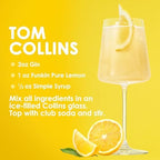 Funkin Fruit Puree | Real Fruit, Simple Ingredient, Natural Mixer for Cocktails, Drinks, Smoothies | Vegan, Non-GMO, Gluten-Free (2.2 lbs) (Lemon)