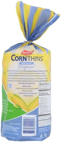 Real Foods Organic Corn Thins Original -- 5.3 oz - 2 pc