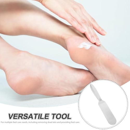 Stainless Steel Foot File Calluses Remover Pedicure Tool Lightweight Portable Handle for Dead Skin Removal Professional Foot Care for Men and Women