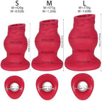 Hollow Anal Fist Sex Sleeve, Red XXL Thick Anal Expander - Anal Plug - Anal Speculum Large Butt Plug Expansion Vagina Dilator Prostate Massage Tunnel Enema Douche Sex Toys for Women Men (M)