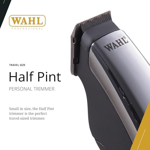 Wahl Professional Half Pint Trimmer, Compact Travel Size, Lightweight, Battery-Operated (AA), Includes 2 Trimming Guides