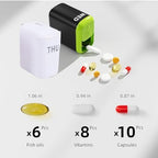 Fockety Weekly Pills Organizer, 7 Day Pills Case with Large Compartments, Daily Pills Box, Medicines Planner, Vitamin Organizer for Medication, Vitamins, Supplements, Fish Oils (White)
