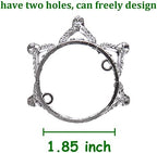 2Pcs Mini Infant Crown Baby Princess Tiara Cake Topper Crystal Rhinestone Small Silver Cupcake Crown for Newborn Photo Prop Royal Prince Themed Birthday Wedding Christmas Party Decorations