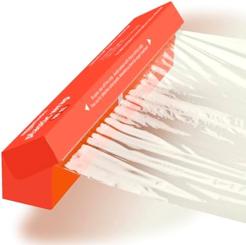 Amazon Basics Plastic Food Wrap, BPA Free, Microwavable, 200 Sq Ft, Pack of 1