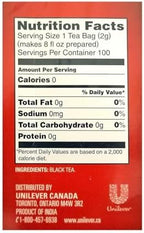 Brooke Bond Red Label Black Tea, 100 Tea Bags, Fine Quality, 7 oz(200g) - Unilever
