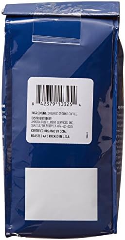 Amazon Fresh Organic Fair Trade Peru Ground Coffee, Medium Roast, 12 Ounce (Pack of 3)