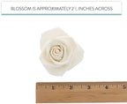 Global Sugar Art Peace Rose Sugar Cake Flowers White 3 Inch, 3 Count by Chef Alan Tetreault