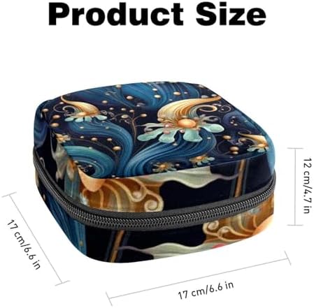 Sea Slug Sanitary Napkin Storage Bag, Tampons Collect Holder Purse, First Period Kit for Girls Women, Pad Bag for Period for School