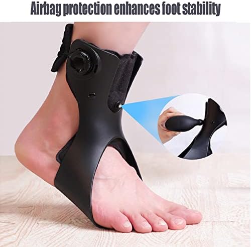 HUANGJUN Drop Orthosis Ankle Brace Support with Comfortable Inflatable Airbag for Hemiplegia Stroke Shoes Walking,left,S, Right