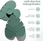 EcoTools Makeup Brush Cleansing Pad, Brush Cleaner Mat For Deep Cleaning Tools, Use With Makeup Brush Shampoo, 100% Silicone, Easy To Clean, Features Suction Cup For Easy Usage, Cruelty-Free, 1 Count