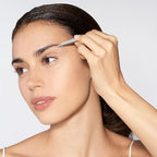 Tweezerman Mini Slant Tweezer - Tweezers for Eyebrows, Travel Tweezers for Eyebrows, Facial Hair (Classic Stainless)