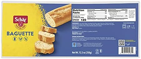 Schar Dr Baguettes (Baquettes) Gluten Free, 12.3oz, Pack of 3, 12.3 Ounce