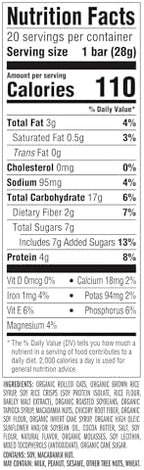 CLIF BAR Minis - White Chocolate Macadamia Nut Flavor - Made with Organic Oats - 4g Protein - Non-GMO - Plant Based - Snack-Size Energy Bars - 0.99 oz. (20 Pack)