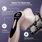 Professional Electric Body Massager - 4 in 1 Upgraded Portable Skin Tightening with Heating for Belly, Waist, Arms, Buttocks, Legs, Gift for Man & Women (Pink)
