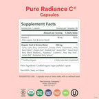 PURE SYNERGY Pure Radiance C | Organic Vitamin C Capsules | 100% Natural, Whole Food, Non-GMO Supplement with Organic Camu Camu | for Immune and Collagen Support (90 Capsules)