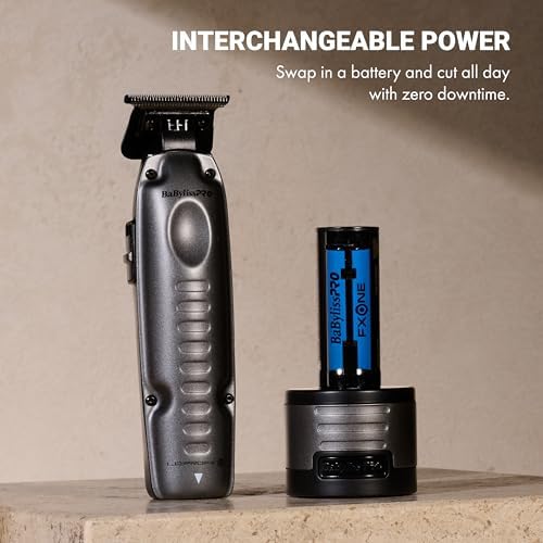 BaBylissPRO FXONE LO-PROFX Professional Cordless Trimmers for Men with Interchangeable Battery