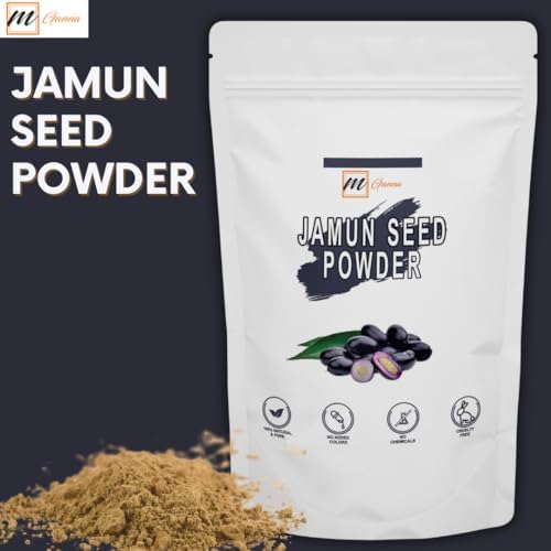 100% Natural Jamun Seed/Eugenia Jambolana Powder for Skin and Health Care 0.5 LBS / 227 GMS