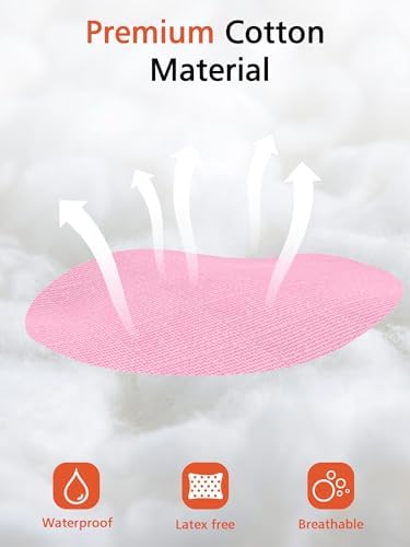 40 Pack Libre 2 Sensor Covers, Waterproof Skin-Friendly Freestyle Libre 2 Glucose Sensor Cover Long Lasting for 10-14 Days, No Glue in The Center by SUNMON (Pink)