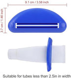4 Pcs Toothpaste Tube Squeezer, Plastic Toothpaste Roller Dispenser Tube Squeezer Tool for Bathroom Cream, Facial Cleanser