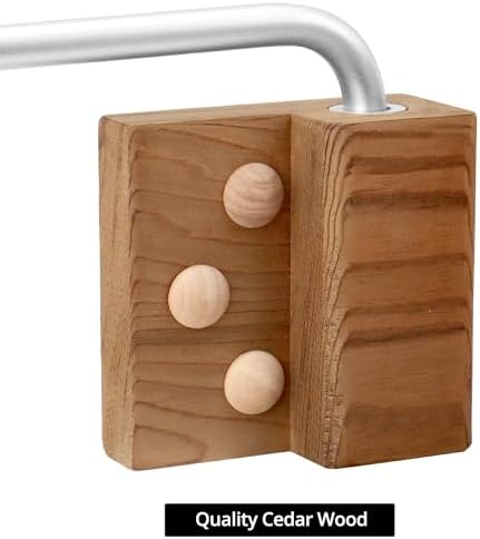 QWORK Aromatherapy Bowl Oil Cup Holder - Essential Oil Diffuser for Saunas, 500 ML Capacity - includes Swinging Arm and Wood Block