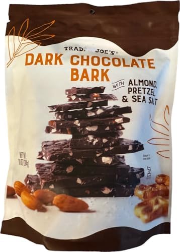 Trader Joe's Dark Chocolate Bark with Almond, Pretzel & Sea Salt (10 oz)