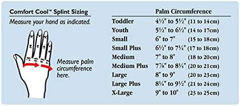 Comfort Cool Thumb CMC Restriction Splint, Provides Direct Support For The Thumb CMC Joint While Allowing Full Finger Function, Left Hand, Medium