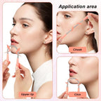 Molain 6 Pieces Facial Hair Remover Spring Eyebrow Face Epilator Coil Portable Hair Remover Spring Threading Tool Hair Remover Spring Epilator for Women Chin Cheek Mustache Upper Lip