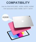 Harvopu Compatible for iPad 11th 10th Generation Case with Keyboard, Folio Cover with Pencil Holder, Multi-Touch Trackpad, 7 Color Backlit, Detachable Keyboard for iPad (A16) 11th/10th Gen (Navy Blue)