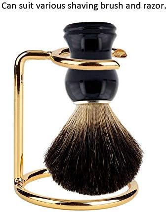 Shaving Brush Holder, Brush Stand Men Shaving Brush Stainless Steel Stand Holder for Salon Home Travel Use